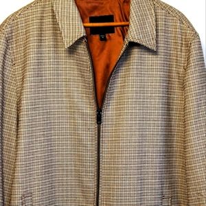 Retro-style Houndstooth Zip Jacket